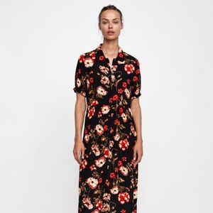 Zara floral print dress (new with tag)